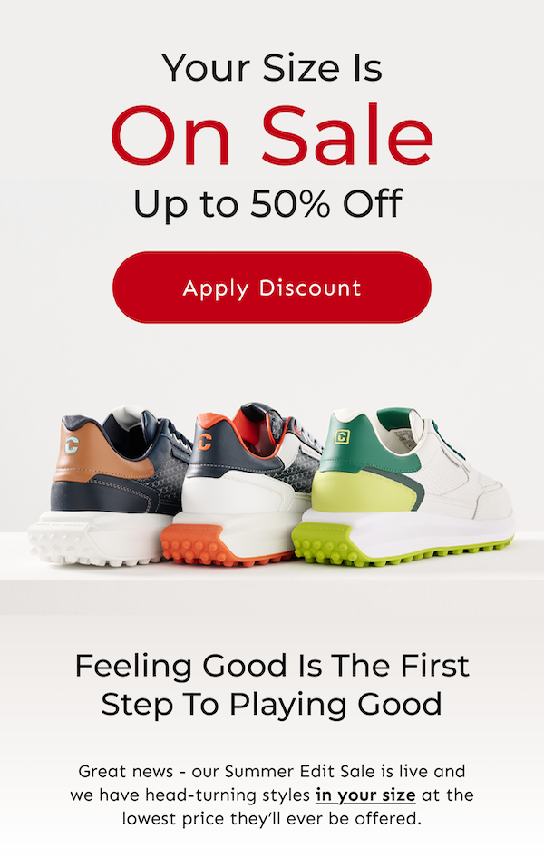 Duca del Cosma — Your Size Is On Sale email