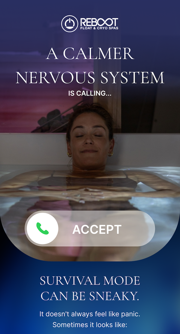 Reboot Float & Cryo Spas — A Calmer Nervous System email